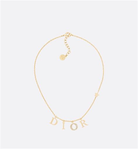 dior kette mit dior schrift|Dio(r)evolution Halskette Metall mit Gold.